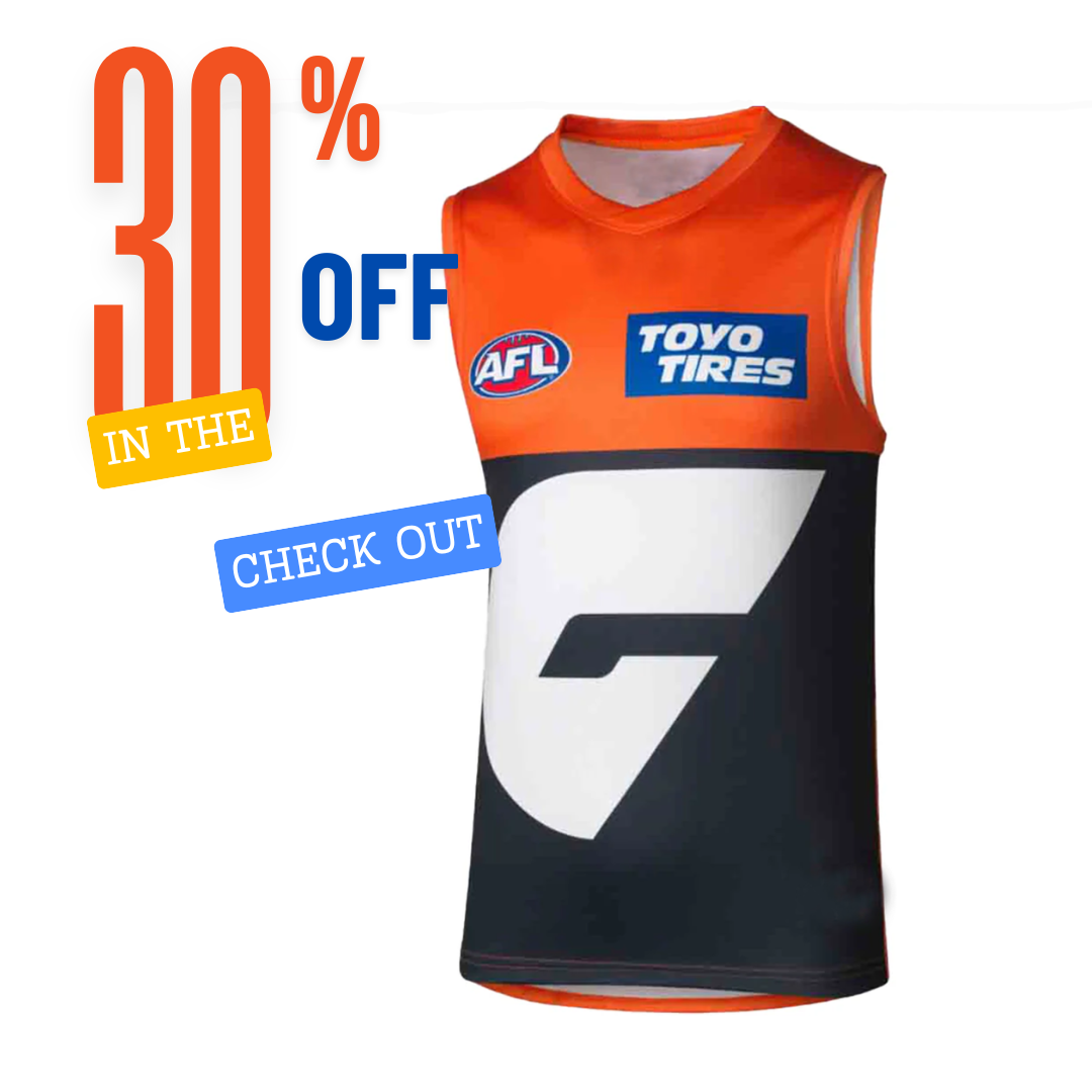 Canberra GWS Giants AFL Home Footy Guernsey 2024 Football Jersey Adults Youth