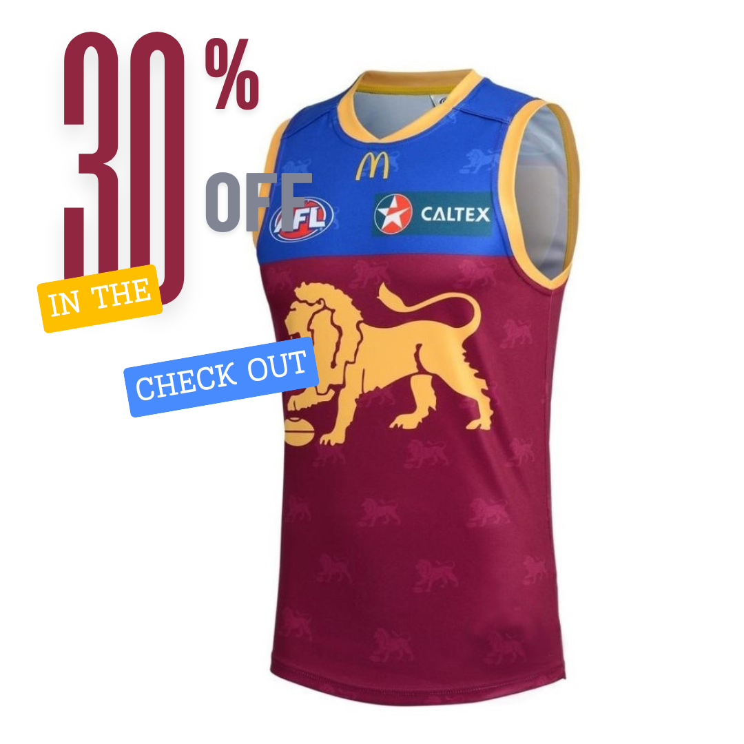 Brisbane Lions AFL Home Footy Guernsey 2024 Football Jersey Adluts Kids Youth