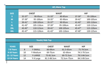 Richmond Tigers AFL Home Footy Guernsey Football Jumper Youth Kids Men Sizes